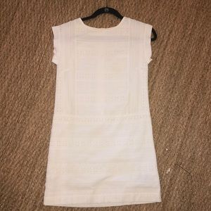 Girls’ White Eyelet Shift Dress